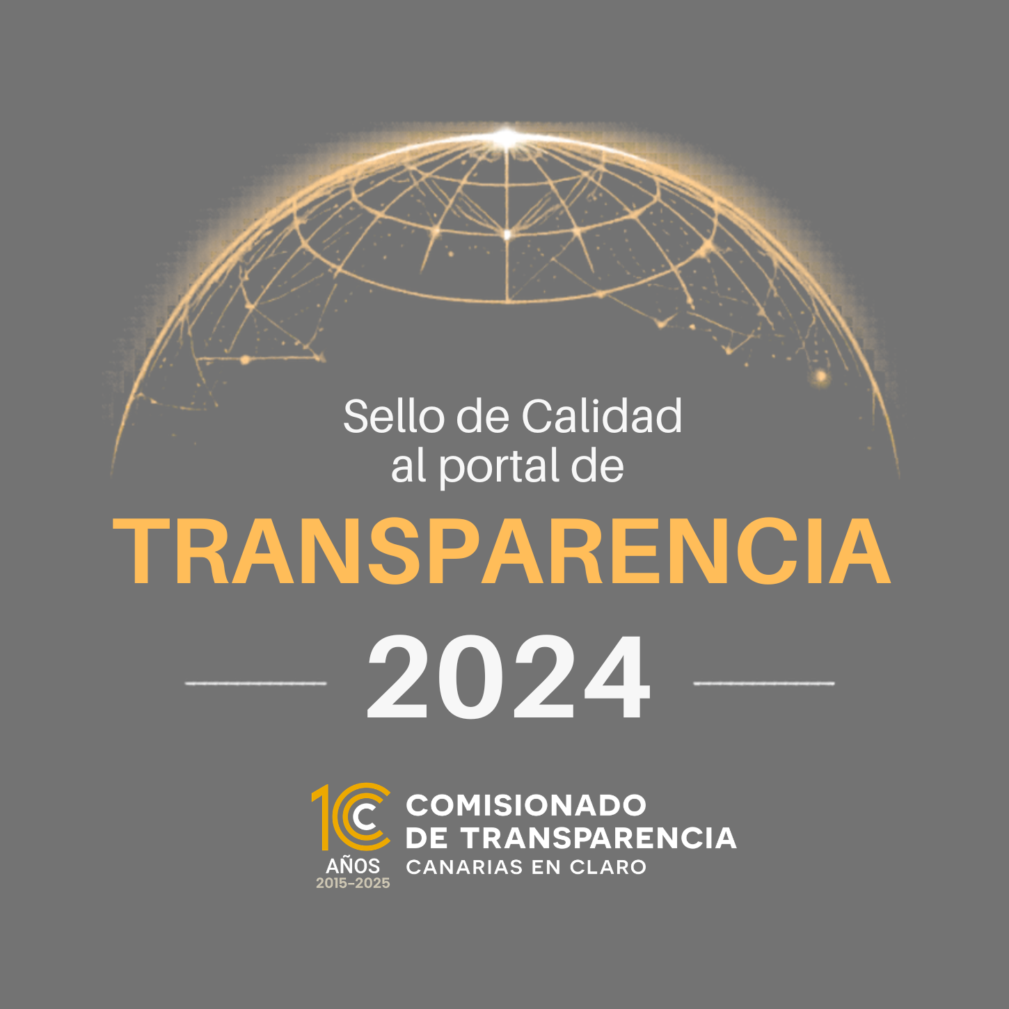 Sello de Calidad al portal de Transparencia 2024 — Comisionado de Transparencia de Canarias